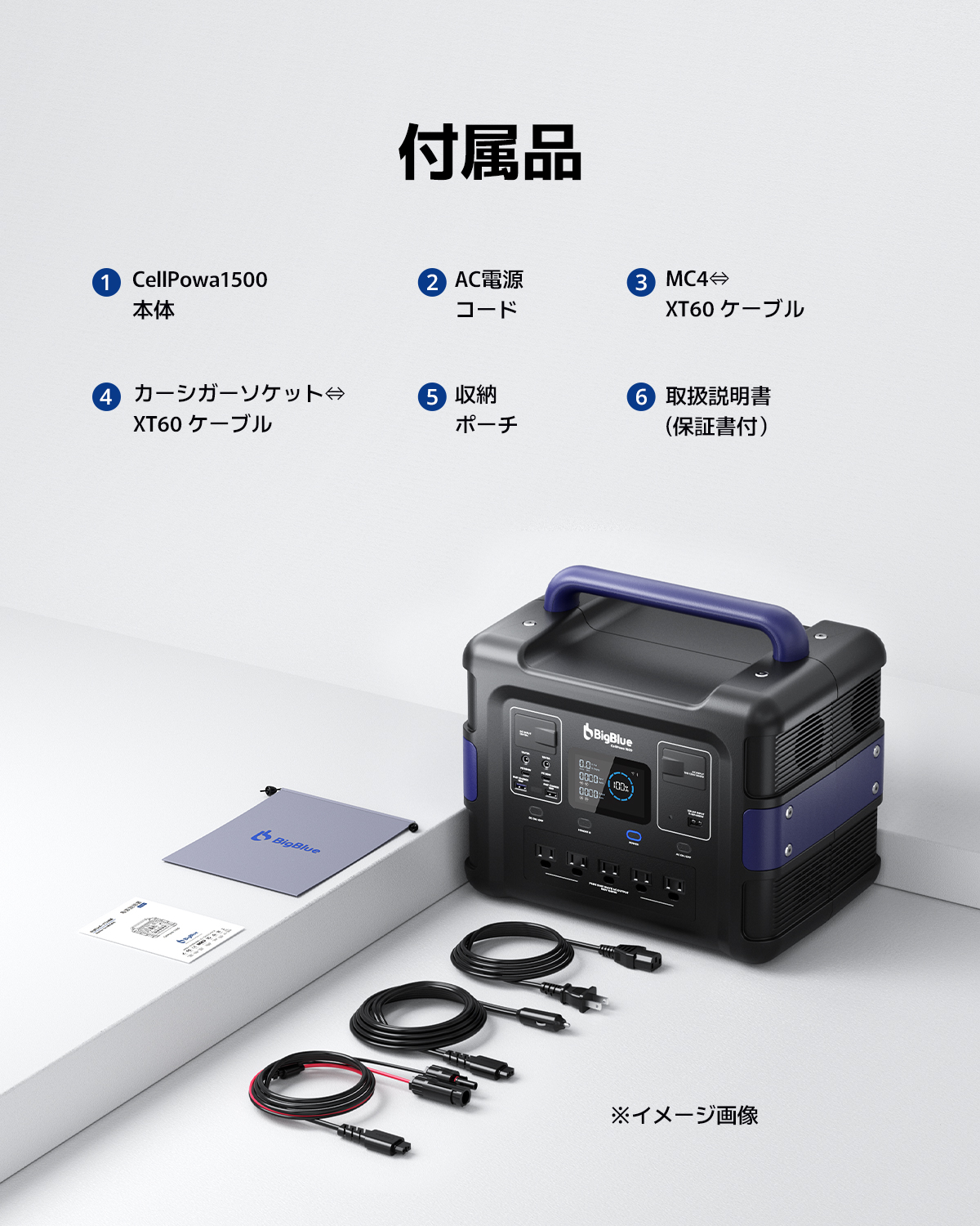 CellPowa1500 付属品